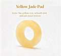 Natural Yellow Jade Moxibustion Heat Insulation Pad & Gua Sha Tool Set