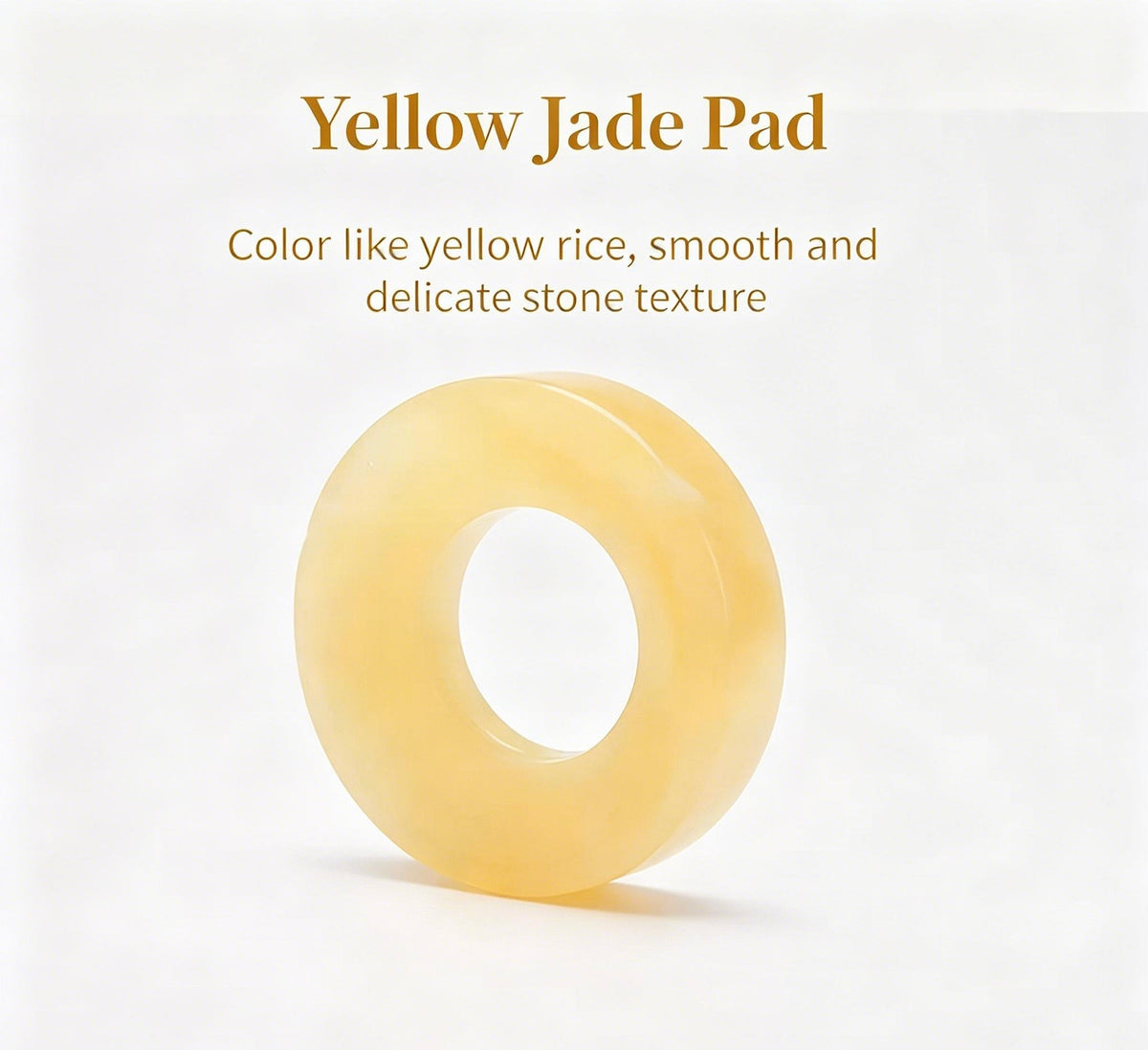 Natural Yellow Jade Moxibustion Heat Insulation Pad & Gua Sha Tool Set