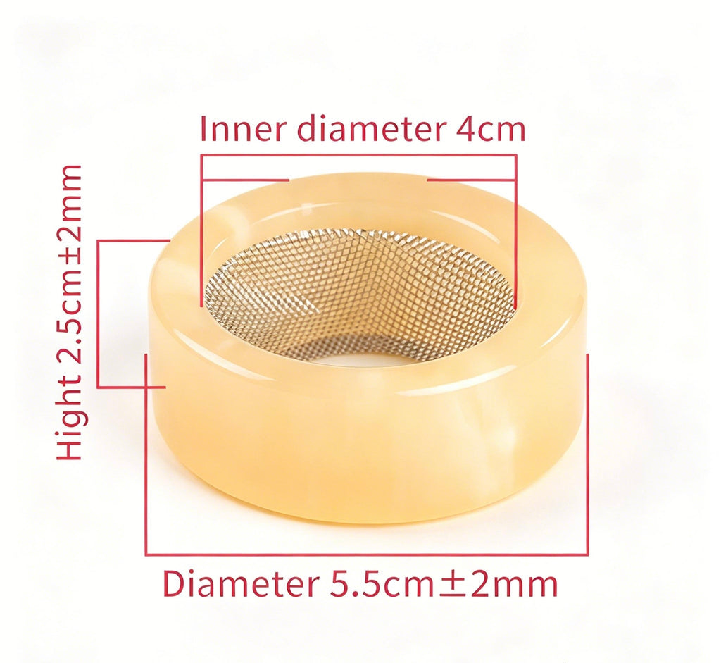 2-in-1 Natural Jade Moxa Burner with Detachable Metal Filter - Wearable Gua Sha Tool & Moxibustion Holder for Mugwort
