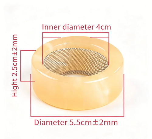 2-in-1 Natural Jade Moxa Burner with Detachable Metal Filter - Wearable Gua Sha Tool & Moxibustion Holder for Mugwort